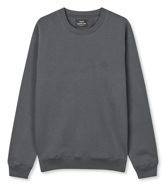 Mads Nørgaard Standard Crew Logo sweat - Black Oyster